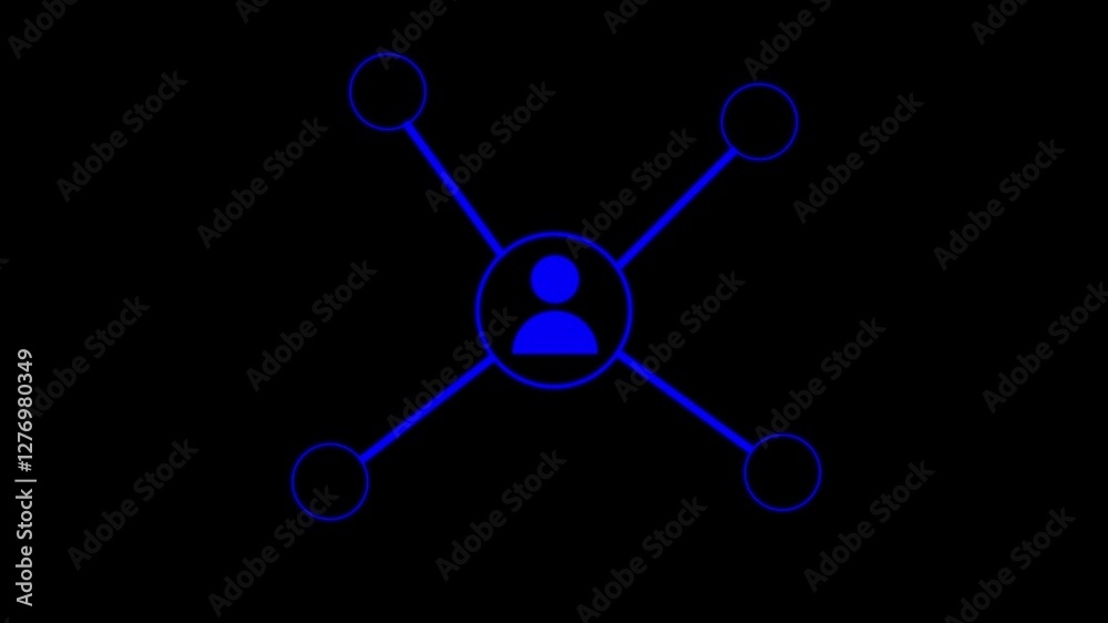 New account create icon,invention simple design concept animation with 4 People contact and line trim path icon animation.4 profile topology icon. New account create icon,invention simple design concept animation with 4 People contact and line trim path icon animation.4 profile topology icon.