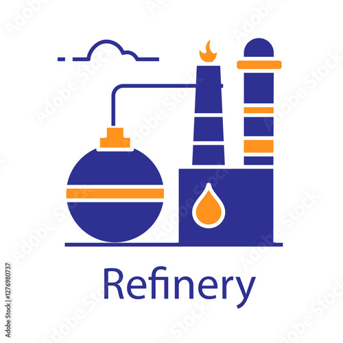 Refinery – Industrial Facility for Processing Crude Oil into Fuel