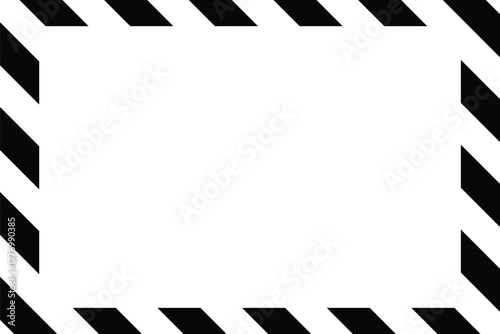 warning striped rectangular background, yellow and black stripes on the diagonal, a warning to be careful - the potential danger vector template sign. Diagonal stripes background. Design eps 10