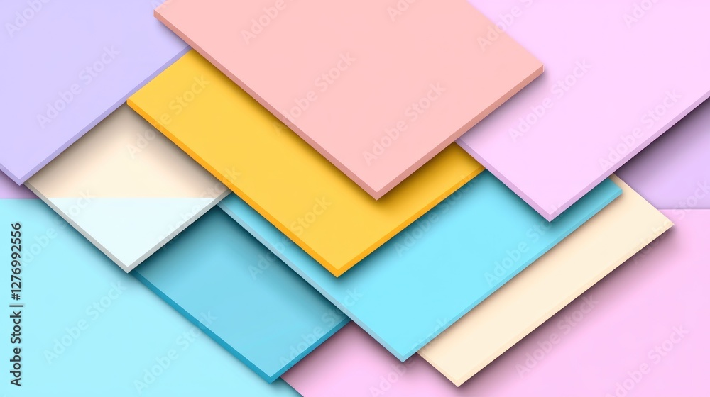 Abstract pastel geometric shapes layered background for presentation or graphic design resource Abstract pastel geometric shapes layered background for presentation or graphic design resource