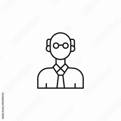 professor teacher icon sign vector