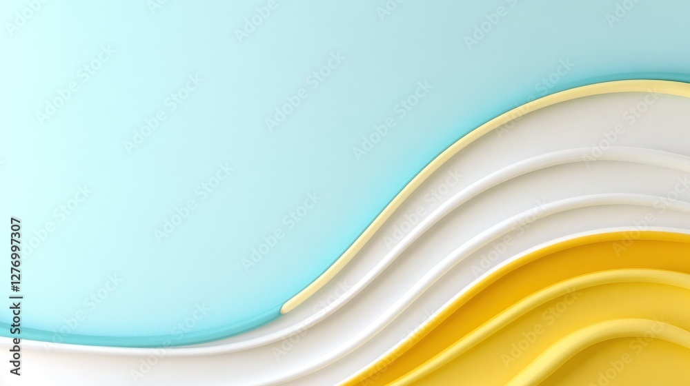 Obraz premium Abstract waves background, for presentation, banner, or creative projects. Pastel colors