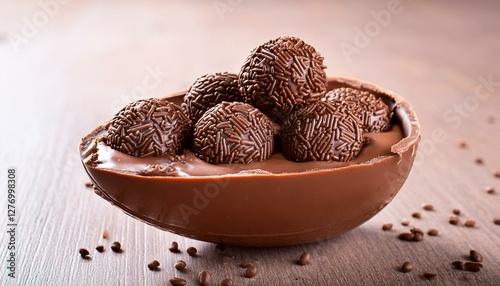 Ovo de páscoa de chocolate recheado
