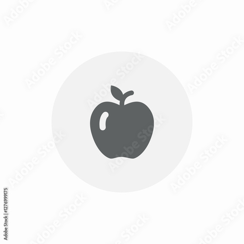 apple fruit icon sign vector