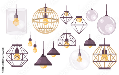 room lamp set collection light cozy modern home