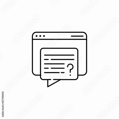 faq support search icon sign vector