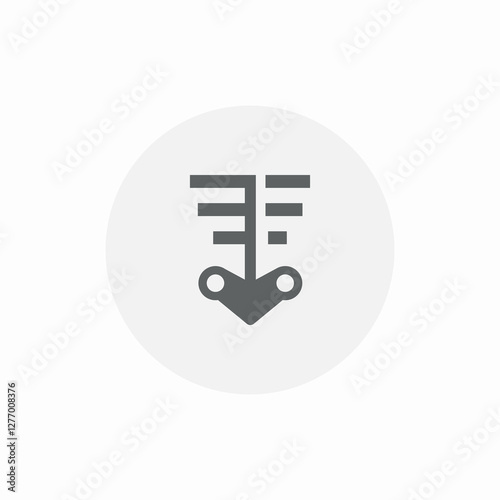 pelvic bone icon sign vector