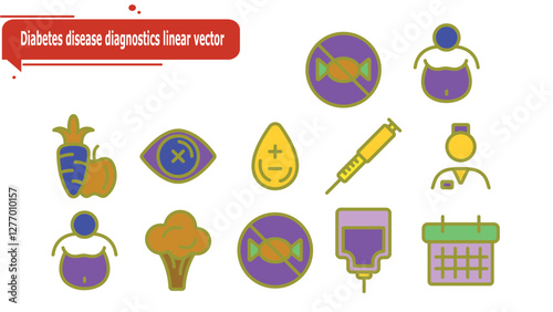 Diabetes disease diagnostics linear vector