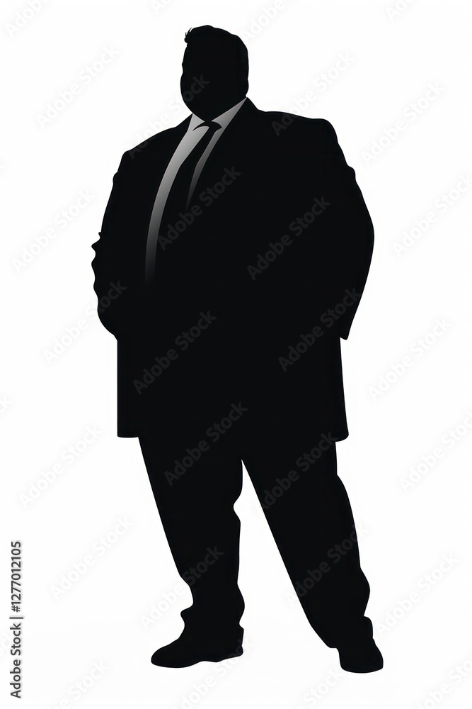 Silhouette businessman in suit Silhouette businessman in suit