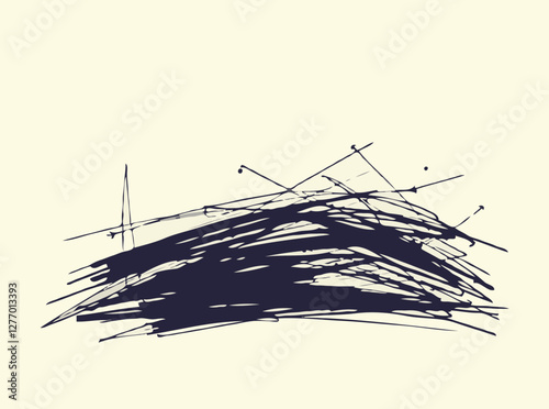 Abstract Sketchy Line Art Vectors