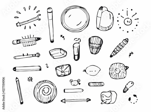 Sketchy Doodle Elements for Creative Projects