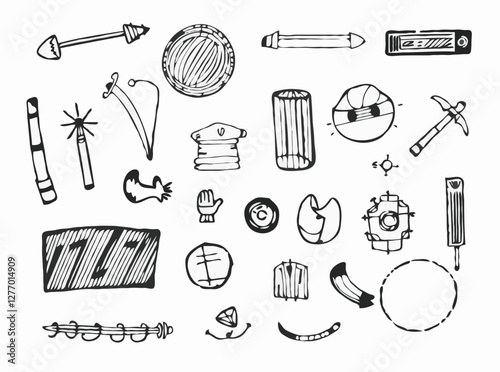 Sketchy Doodle Elements for Creative Projects
