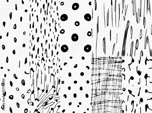 Abstract Sketchy Patterns for Artistic Projects