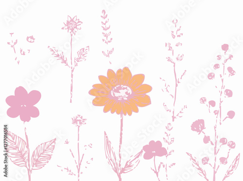 Botanical Vector Illustrations with a Hand-Drawn Feel