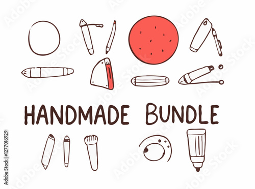 Handmade Doodle Vector Graphics Bundle
