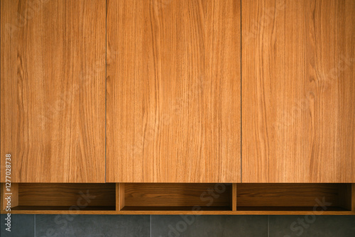 Modern luxury kitchen cabinet fronts made of oak wood veneer