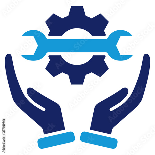 Skill Flat Blue Icon