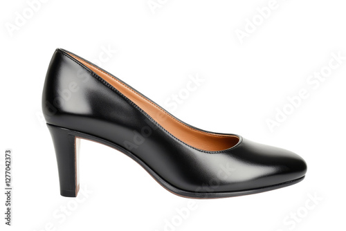 Elegant black high heel shoes