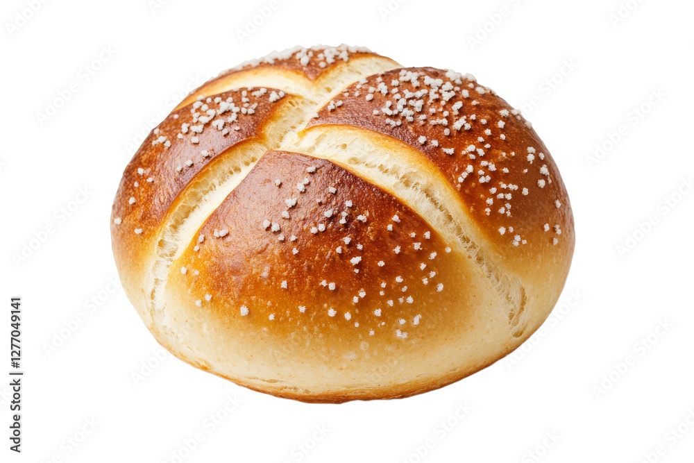Sweet bread roll topped with sugar Sweet bread roll topped with sugar
