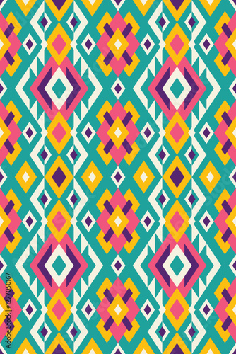 seamless geometric pattern with triangles