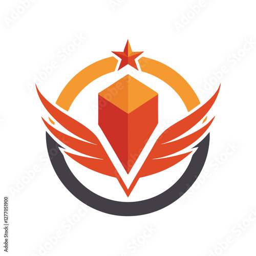Founder event company logo icon vector art illustration