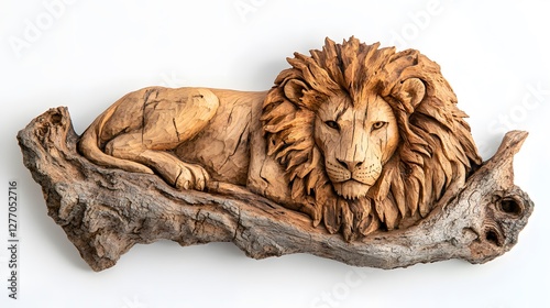 Animals, Lion, Carving, Wood Sculpture, Abstract Image, Texture, Pattern Background, Wallpaper, Smartphone Cover and Screen, PC, Laptop, 9:16 and 16:9 Format