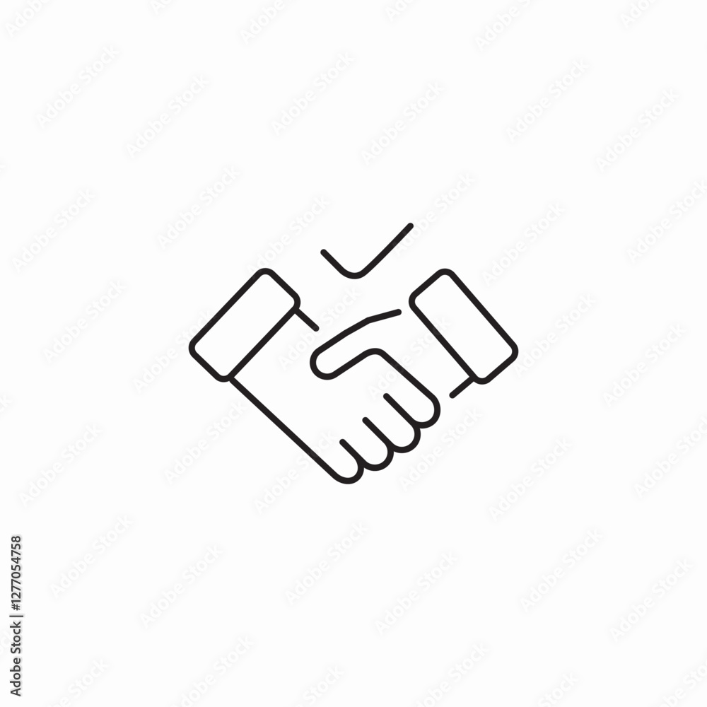 agreement success icon sign vector agreement success icon sign vector