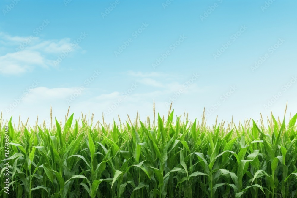 Fototapeta premium Corn field nature agriculture backgrounds.