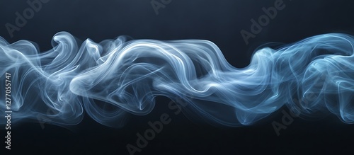 Abstract Smoke Patterns on Dark Background (2) photo