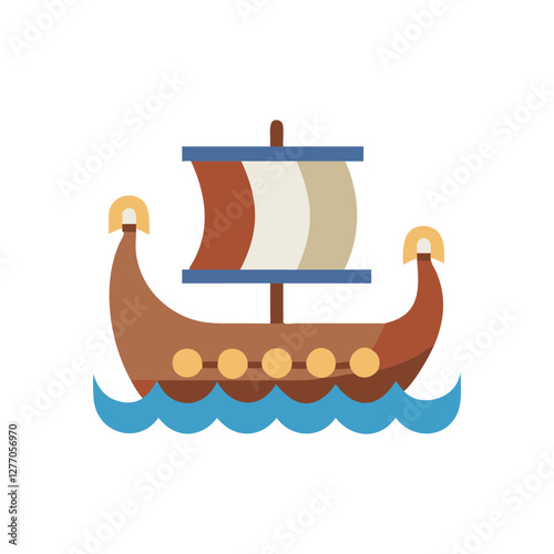  Dynamic Viking Ship Icon for Historical Journeys
