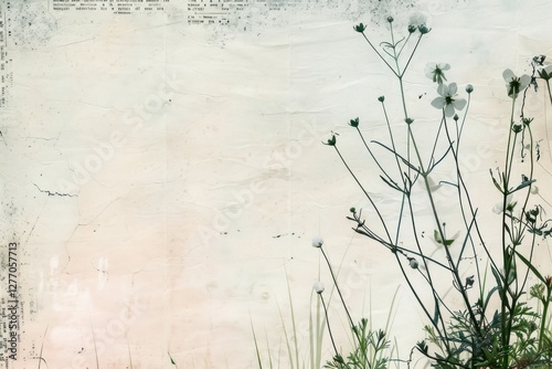 Spring meadow ephemera border backgrounds flower plant.