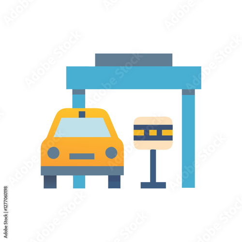  Dynamic Taxi Stand Icon for City Rides