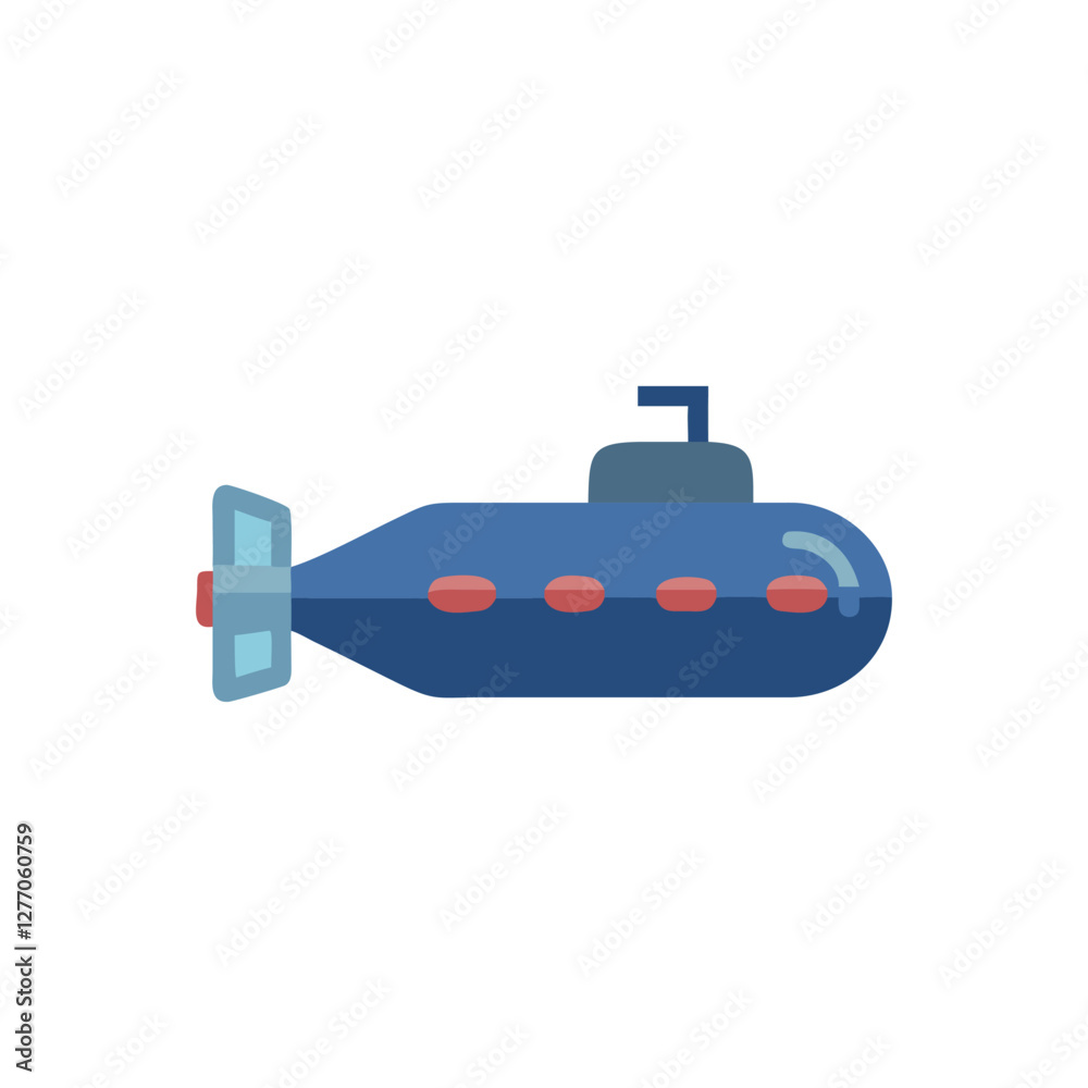 Creative Submarine Icon for Nautical Journeys Creative Submarine Icon for Nautical Journeys