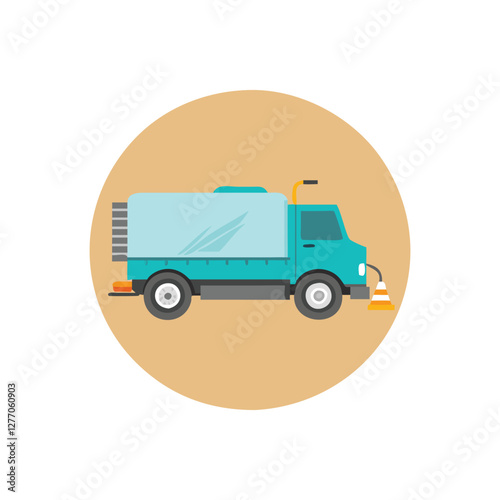  Innovative Street Sweeper Truck Icon for City Maintenance