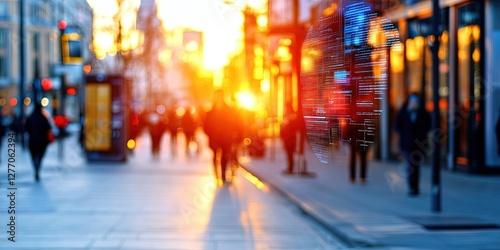 Wallpaper Mural  facial recognition scans in public city street  Torontodigital.ca