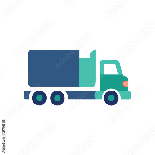  Robust Semi Truck Icon for Freight Transport