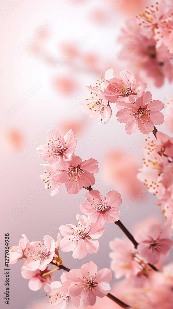 Fototapeta premium 桜を眺めて春を感じる