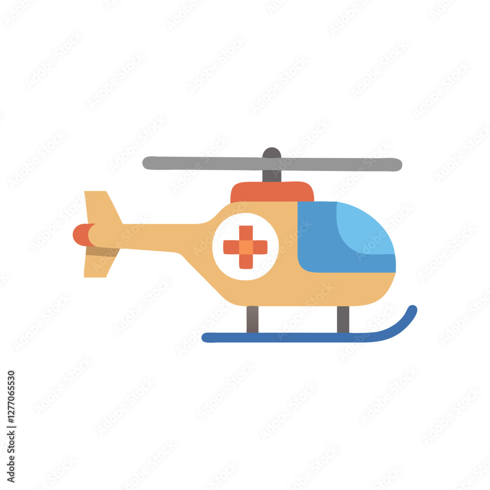 Creative Rescue Helicopter Illustration for Marketing Use Creative Rescue Helicopter Illustration for Marketing Use