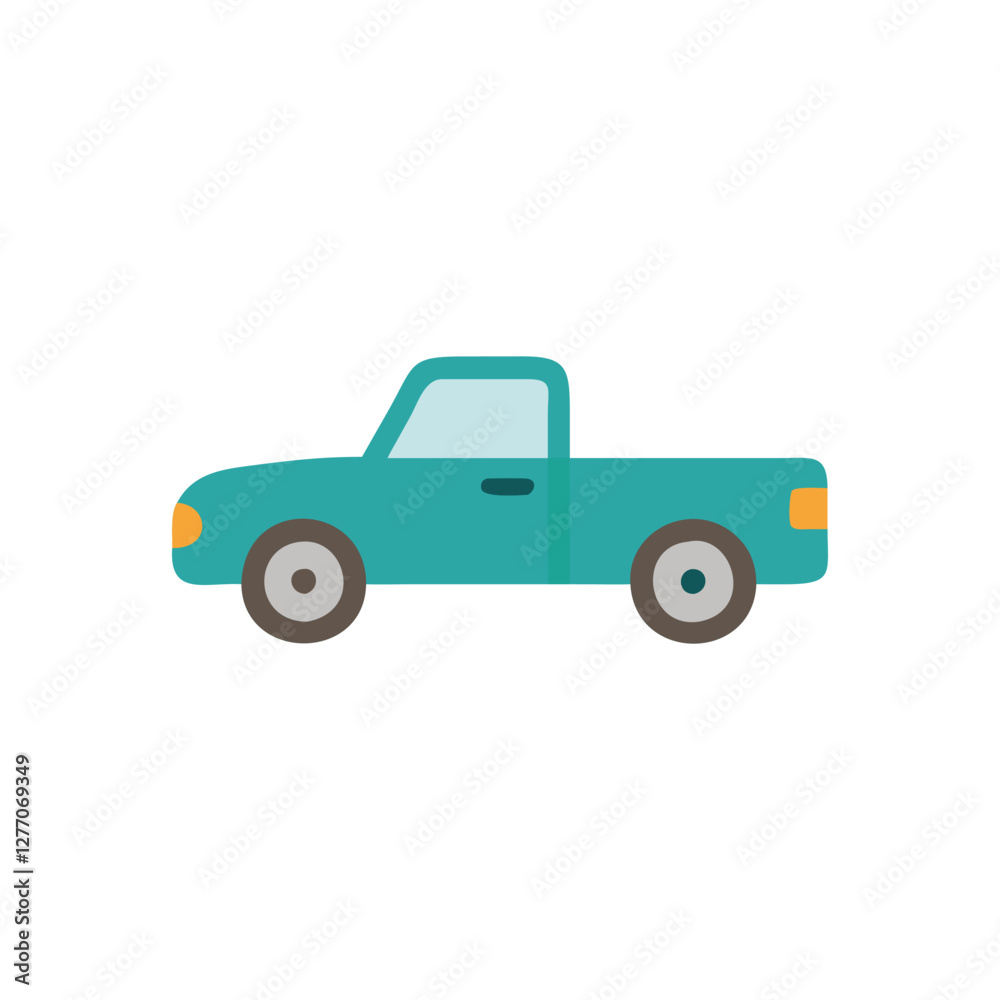 Dynamic Pickup Truck Graphic for Utility Projects Dynamic Pickup Truck Graphic for Utility Projects