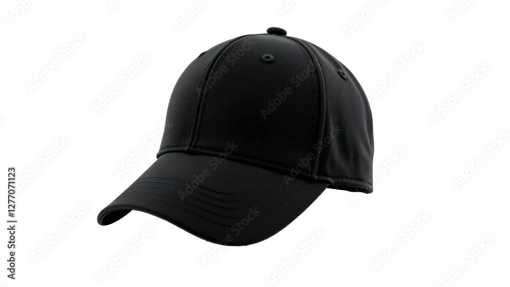 Fototapeta premium black baseball cap: a classic headwear accessory