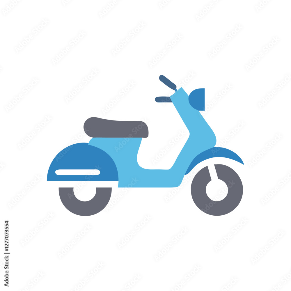 Fototapeta premium Functional Moped Icon for Creative Marketing Use