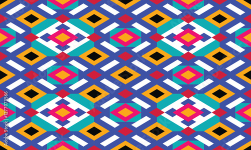 seamless geometric pattern with geometric shapes