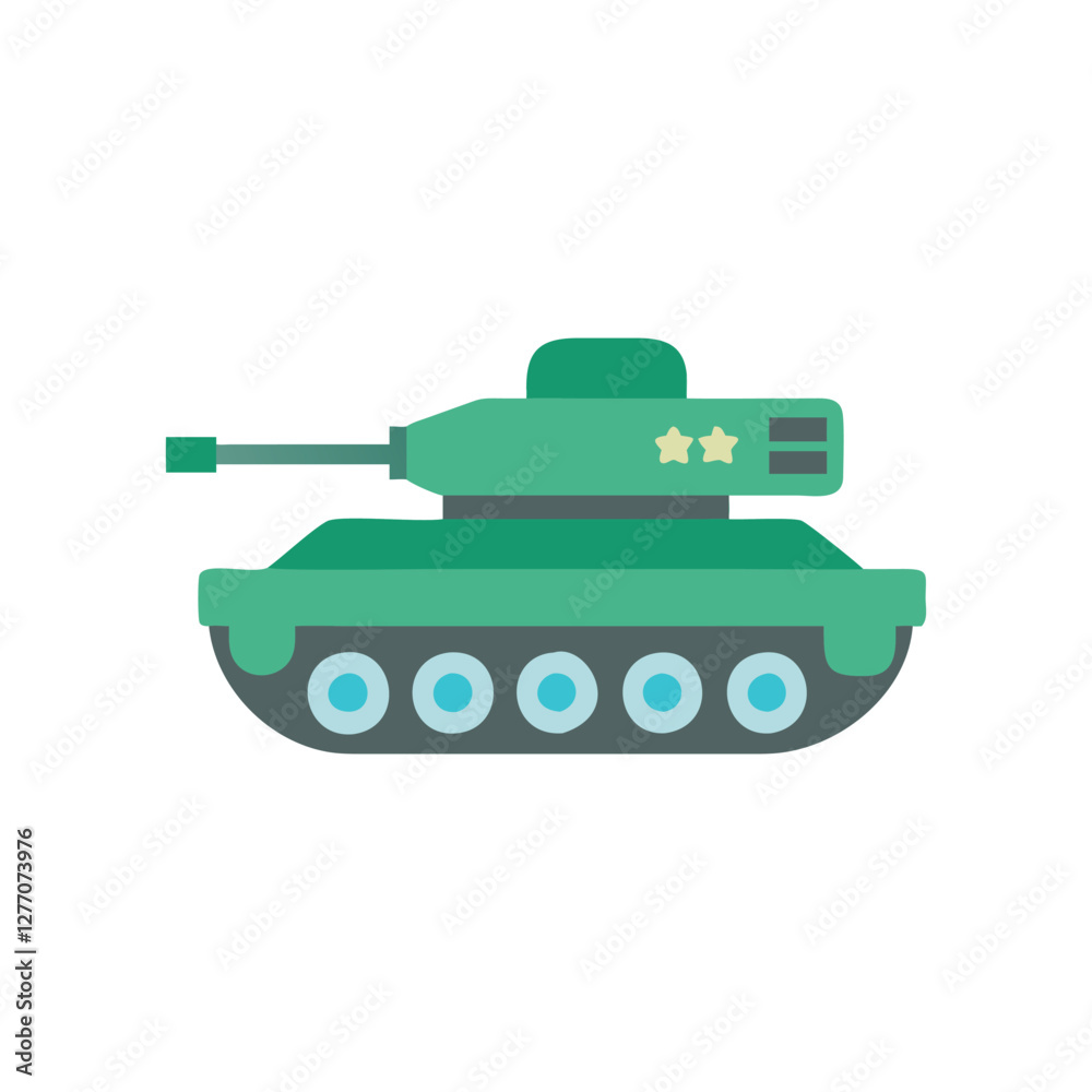 Fototapeta premium Distinctive Military Tank Icon for Advertising Use