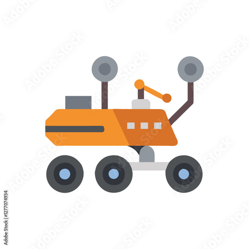  Mars Rover Icon for Planetary Exploration