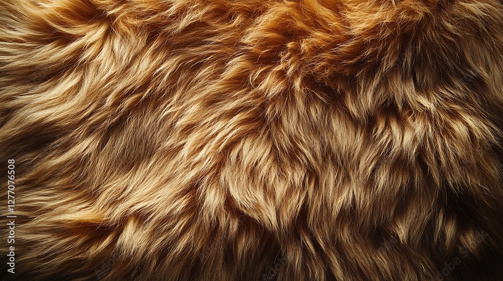 Fluffy brown fur of bear close-up high resolution hd image