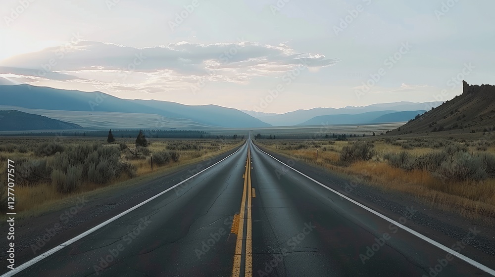 Naklejka premium High resolution road background