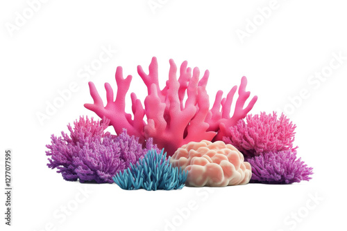 Fototapeta Naklejka Na Ścianę i Meble -  Colorful coral reef decoration for aquariums