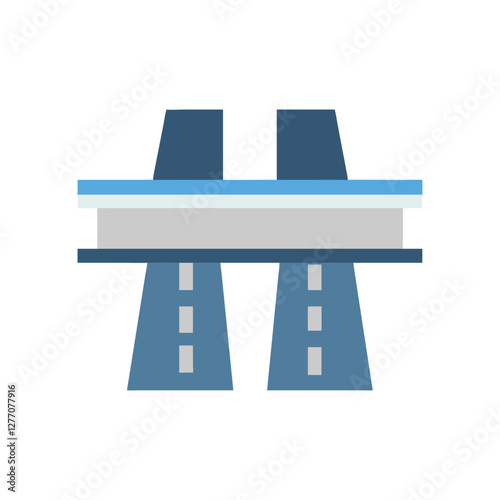  Highway Overpass Icon for Urban Travel