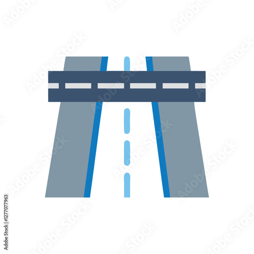  Vector Icon of Highway Overpass for Transport