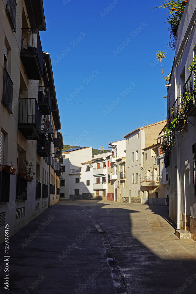 An old street in Finestrat village, near Benidorm, Spain An old street in Finestrat village, near Benidorm, Spain